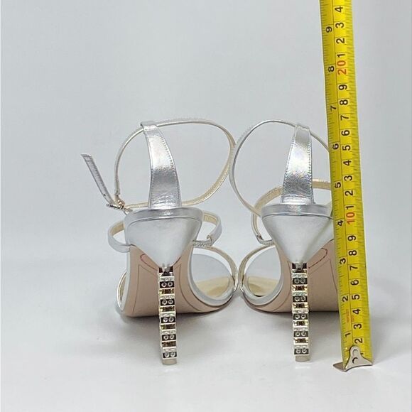 Sophia Webster Rosalind Crystal-Star Heel Metallic Leather Sandals size 39.5 - Picture 14 of 14